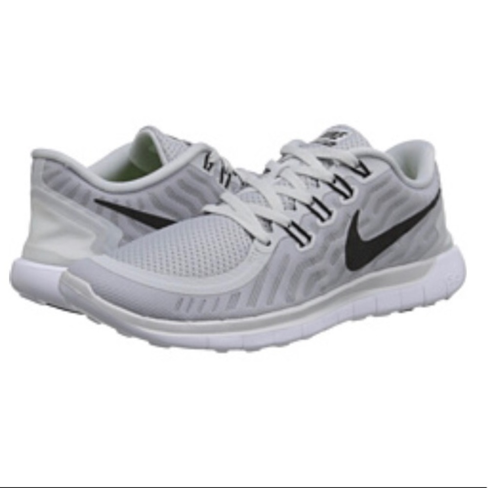 Nike | Free RN 5.0 White & Gray Running Shoes